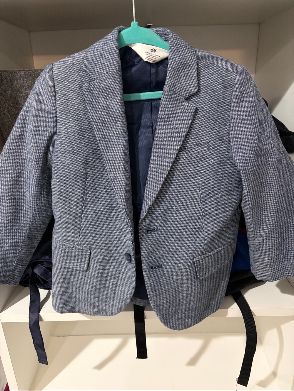 H&M Kids Heathered Light Blue Blazer